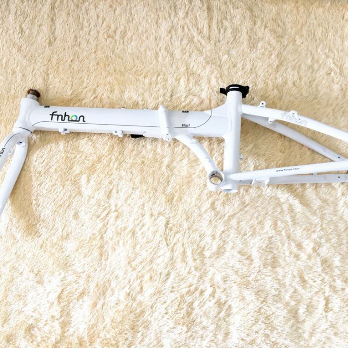 Frame Fork FNHON BLAST putih Discbrake 20inc New