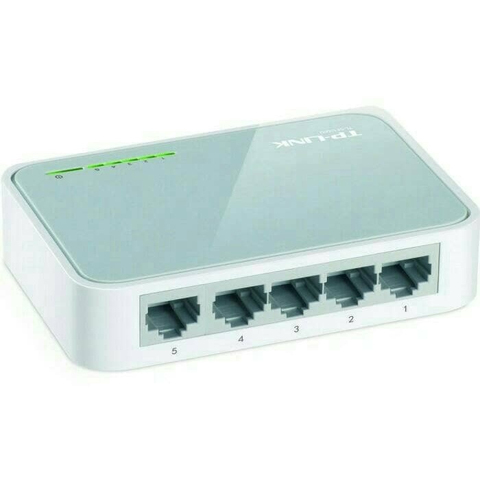 Switch Hub 5 Port Tp-Link TL-SF1005D 5-Port 10/100Mbps TpLink Tp Link Resmi