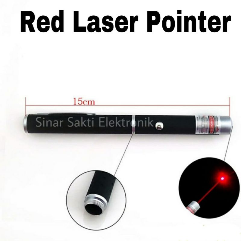 Laser Pointer Alat Pen Presentasi Remote Baterai Merah Red Presenter Kuliah Sekolah Dosen