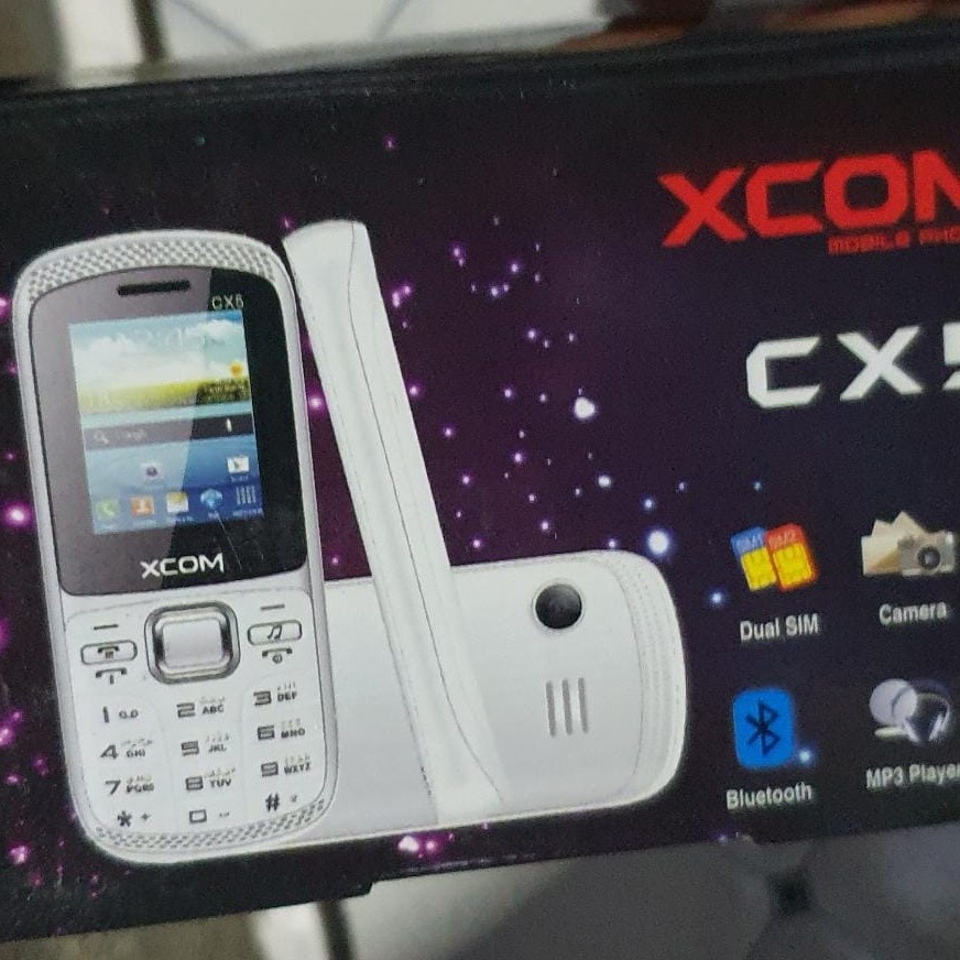 Handphone XCom Cx5 Baru, Camera Dual SIM, MP3
