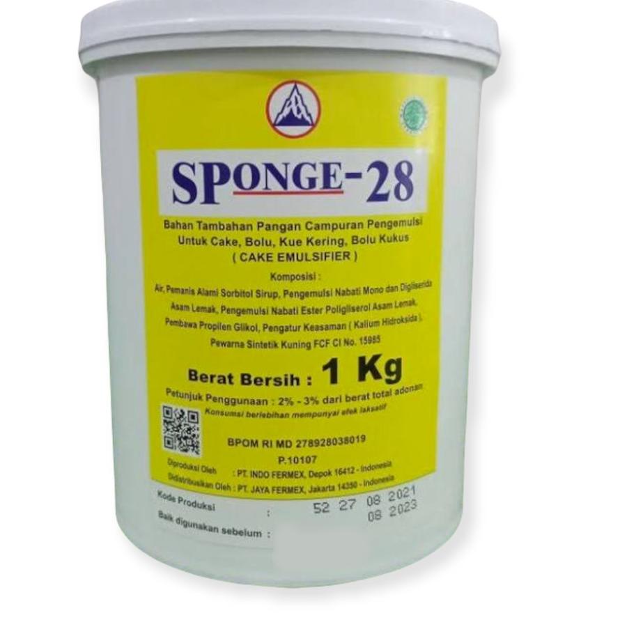 

Paling Laku Sponge-28 SP Pengembang Kue 1Kg Cake Emulsifier