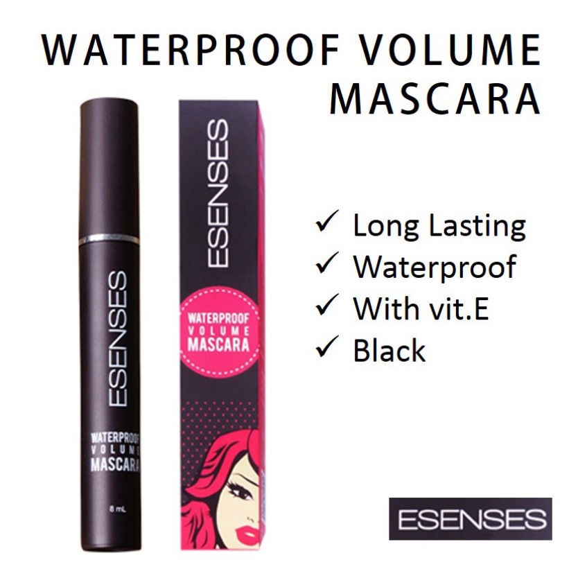 Willsen Aulia Esenses Mascara Waterproof Volume 8ml