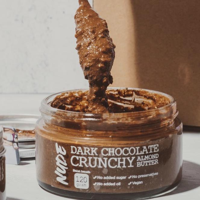 

➥ NUDE x Andrea - Dark Chocolate Crunchy Almond Butter 200g | Gluten Free, Vegan, Keto Friendly ➼