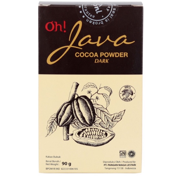 Oh Java Coklat Bubuk Dark 90gr / Oh Java Cocoa Powder Dark 90gr