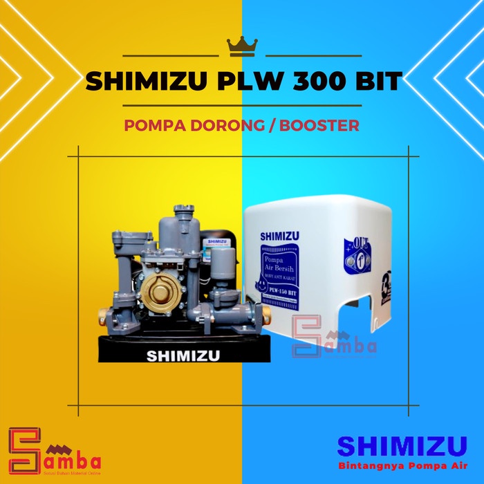 @#@#@#] SHIMIZU PLW 300 BIT POMPA DORONG / HOME BOOSTER PUMP PLW-300BIT
