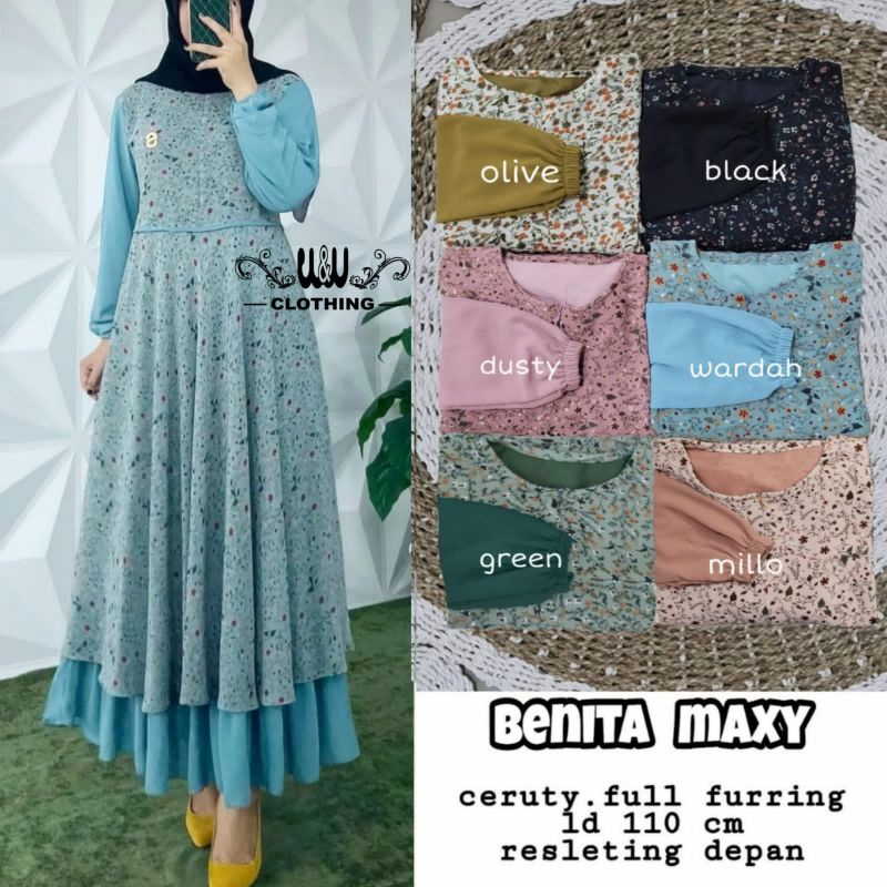 Benita Maxy By W&W || Gamis Maxy