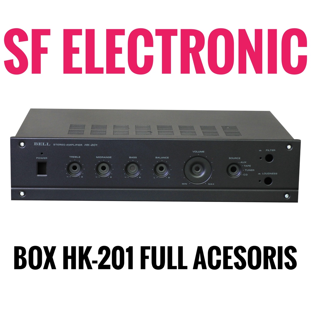 Box Power Amplifier HK-201 Plus Aksesoris