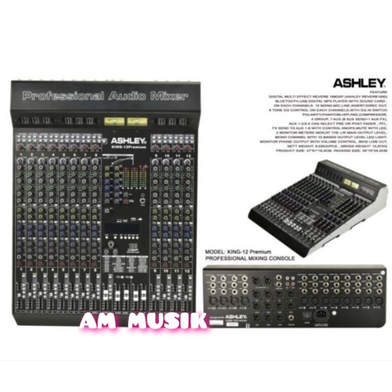 MIXER ASHLEY KING 12 PREMIUM ORIGINAL ASHLEY KING12 PREMIUM