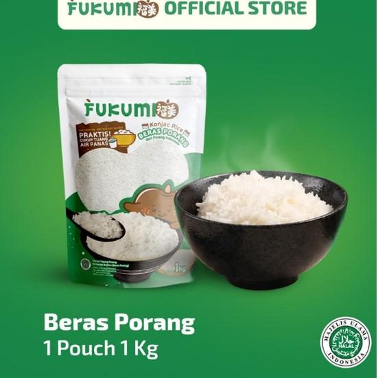 

Star 6.6 FUKUMI Beras Porang Pouch 1 Kg Shirataki Konjac Rice beras diet low kalori