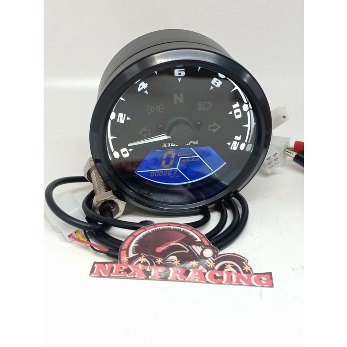 Spidometer Led Digital Babon Rx King Cb Universal Full Kilometer Kode 012