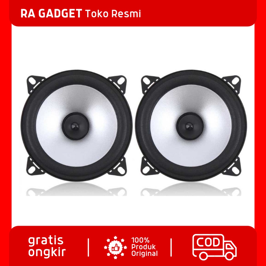Speaker Subwoofer Mobil HiFi 4 Inch 60W 2 PCS / Speaker Spiker Subwoofer Aktif Kolong Pintu Audio Sa
