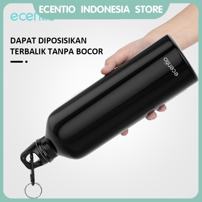 ecentio Botol Minum Sports Tumbler Botol Air Drinking Bottle Aluminum Bottle Botol Minum Olahraga 750ml/1000ml