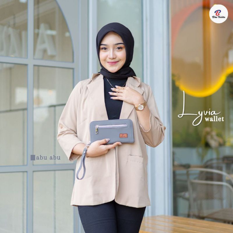 Lyvia wallet by biru tsabita/dompet panjang/dompet murah