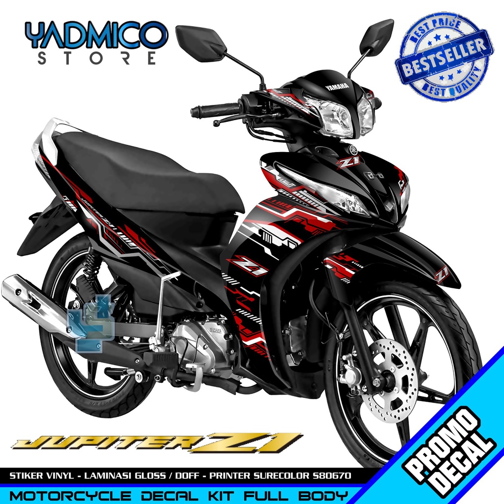 Decal Jupiter Z1 Full Body - Stiker Motor Jupiter Z1 Full Body - Striping Hologram Jupiter Z1 Full B