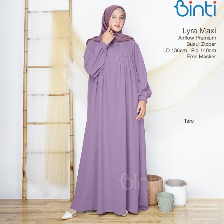 REKOMENDASI gamis jumbo airflow premium ld 136 LYRA maxi by binti