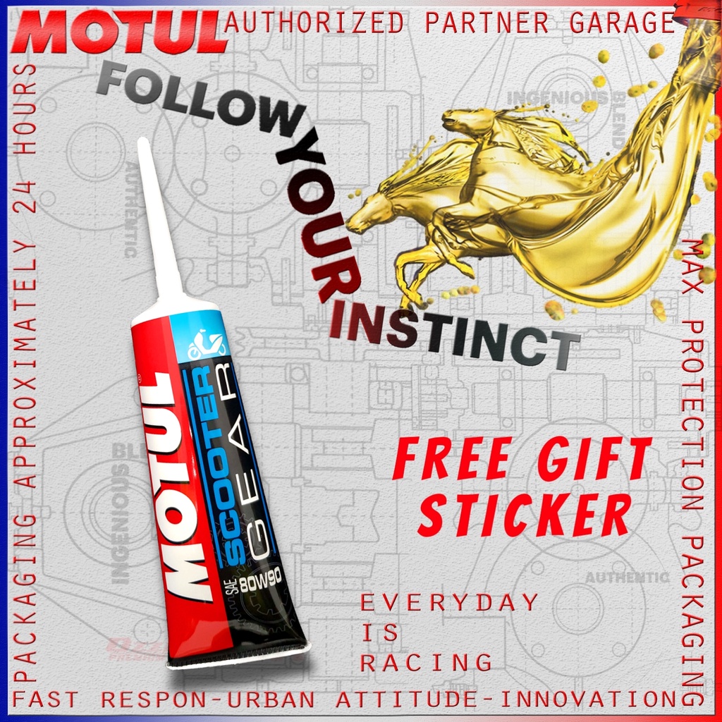 MOTUL SCOOTER GEAR 120ml 80W90 OLI GARDAN MOTUL  120 ml MOTOR IMPORT ORIGINAL