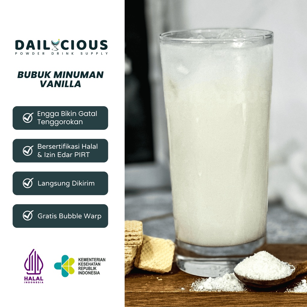 

Bubuk Minuman Vanilla Milkshake - Powder Vanilla Milkshake Dailycious