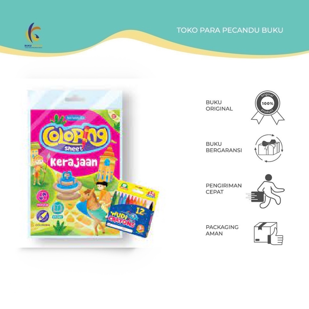 

[PROMO] - BUKU COLORING SHEET KERAJAAN - Buku Kaluku