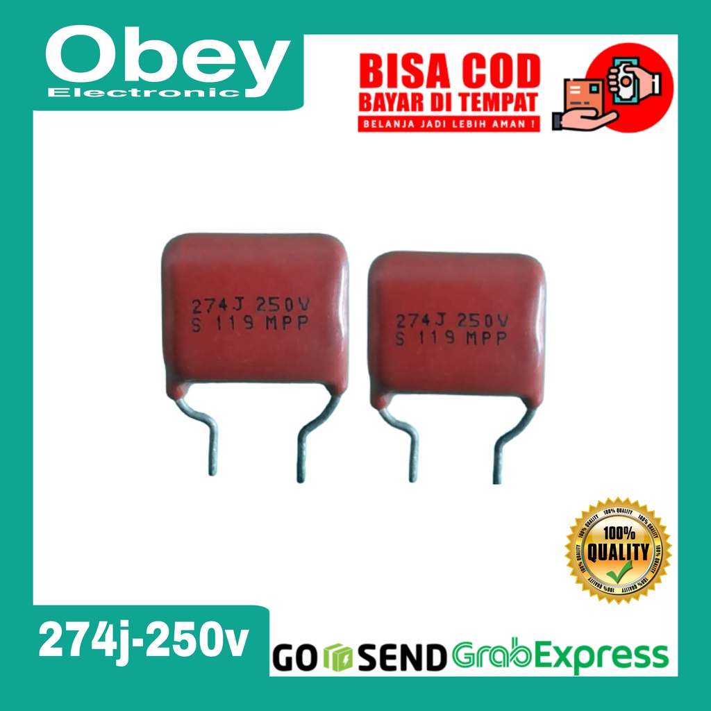 Kapasitor Milar Capacitor Mylar Generik 274J 250V