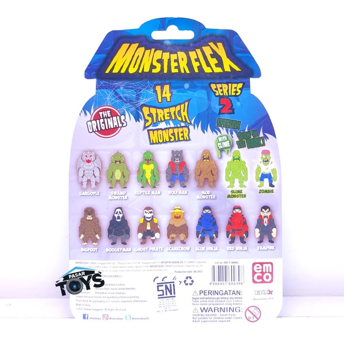 Monster Flex Emco Stretchy Toys Series 2 Bigfoot #Original
