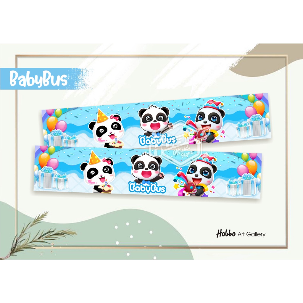 

Isi 10 pcs - Baby Bus Biru - Ready Stok - Tas Plastik Label Ulang Tahun - Birthday Goodie bag Murah