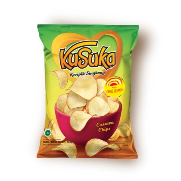 

KUSUKA KERIPIK SINGKONG CHILI LEMON PCK 60GR