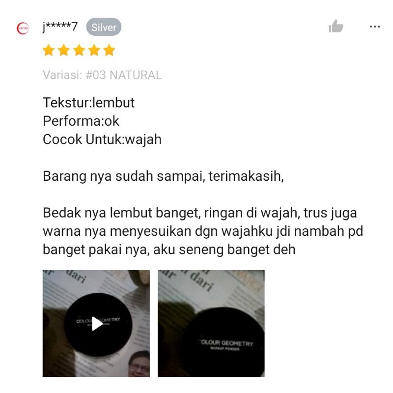 BEDAK TABUR LAMEILA COLOUR GEOMETRY | PENGONTROL MINYAK WAJAH