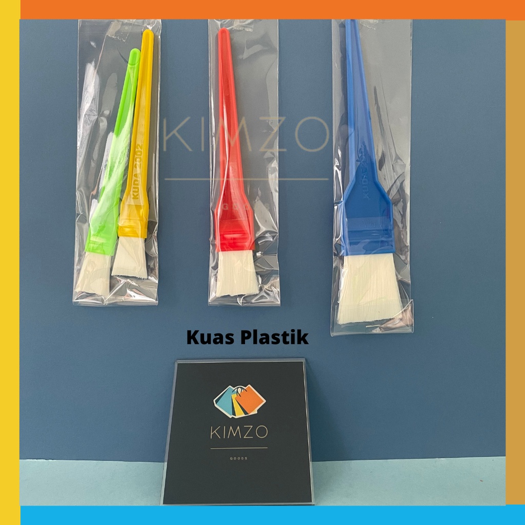 1pc Kuas nylon / kuas kue nilon / kuas kue plastik / kuas kayu / kuas kue