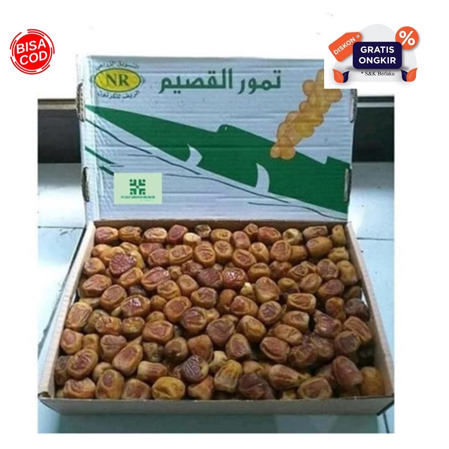 Promo Kurma Sukari Basah 3kg / Sukkari Al-Qassim / Kurma sukari murah