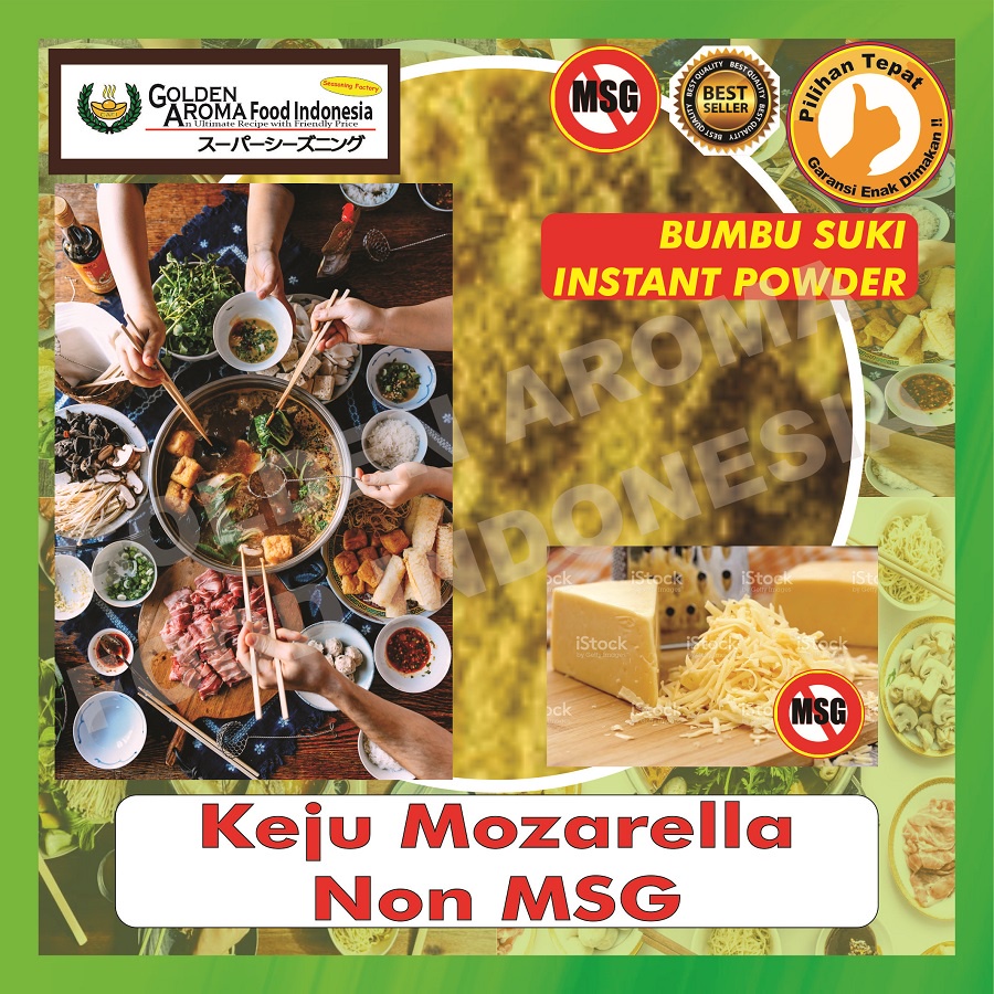 

BUMBU STEAMBOAT Keju Mozarella Non MSG 1Kg Suki Instan Shabu Hotpot Rasa Mozzarella Cheese Tanpa MSG 1 Kg Halal Sabu Kuah Soup Original Stemboat Steambot Steamboot Sukiyaki Grill Bakar Gafi Murah Enak Terbaik Premium Promo bukan Jempol Warasa