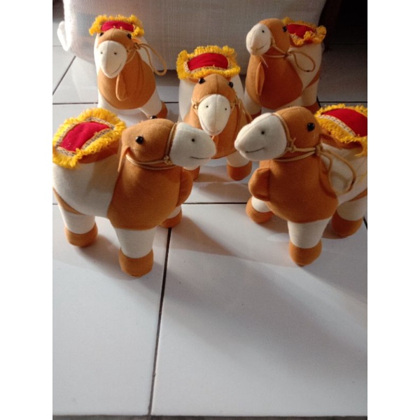 Boneka Unta Arab ukuran 35cm/Boneka unta camel,Mainan anak murah