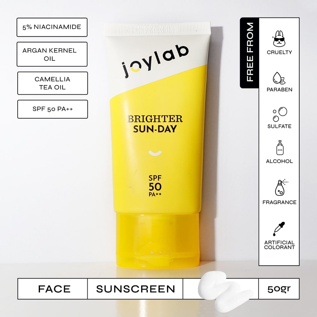 JOYLAB Sunscreen Sunblok SPF 50+ PA++++ (Aqua Sun-Day, I Love Sun-day, Brighter Sun-Day, Everyday is Sun-day) Sunscreen Wajah