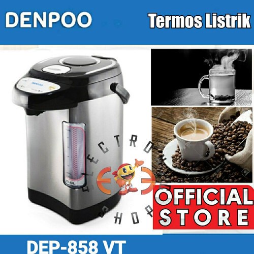 Best Seller Termos Air Panas Listrik Denpoo 5L Dep-858Vt Electro Pot