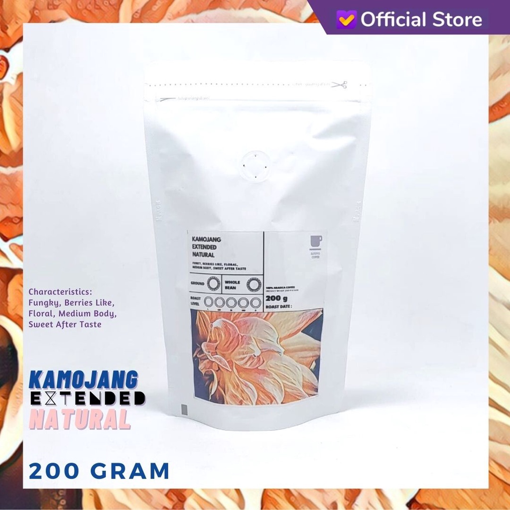 

SUTOYO COFFEE - Kamojang Extended Natural 200 Gram / Single Origin / Specialty Coffee / New Crop / Sutoyo Coffee Official Store / Shopee Mall