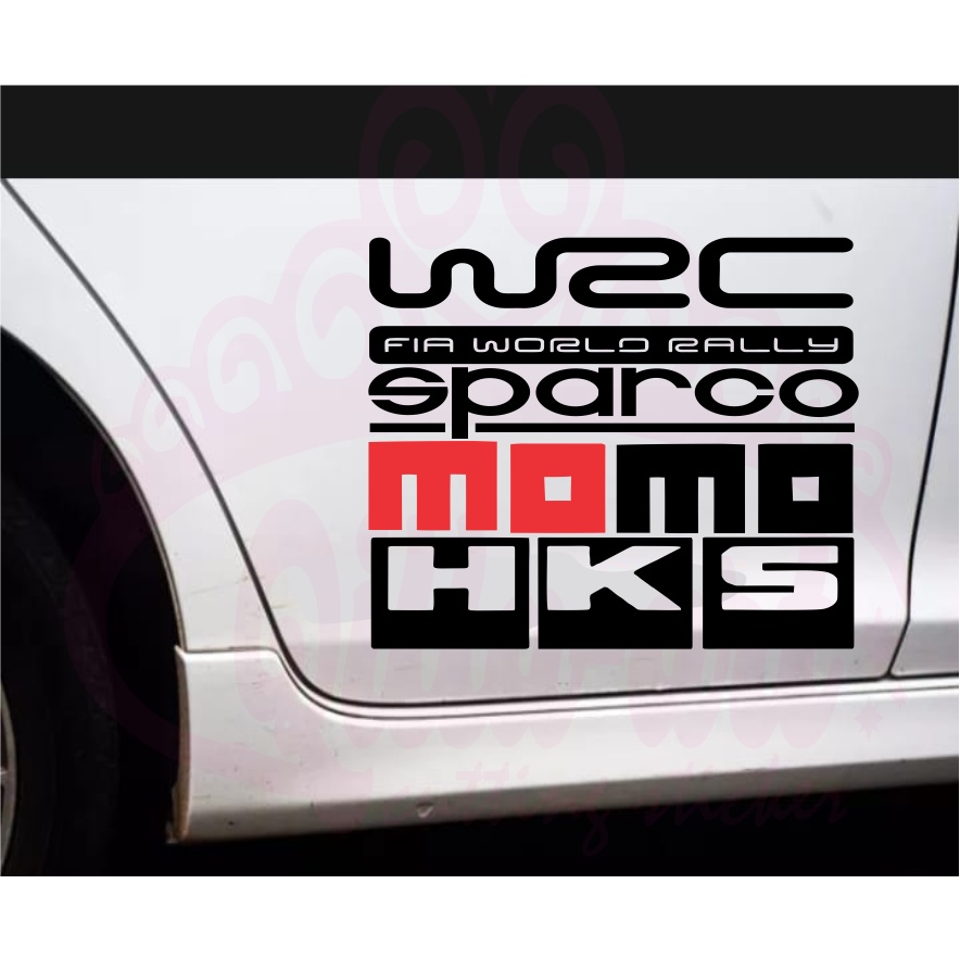 stiker variasi mobil stiker mobil yang lagi viral tulisan Wrc variasi keren
