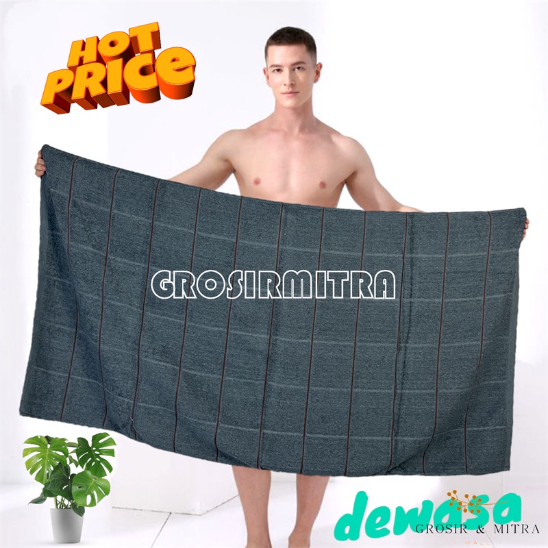 handuk mandi dewasa / handuk Katun / handuk mandi / handuk Couple / kamar mandi Garis Kotak