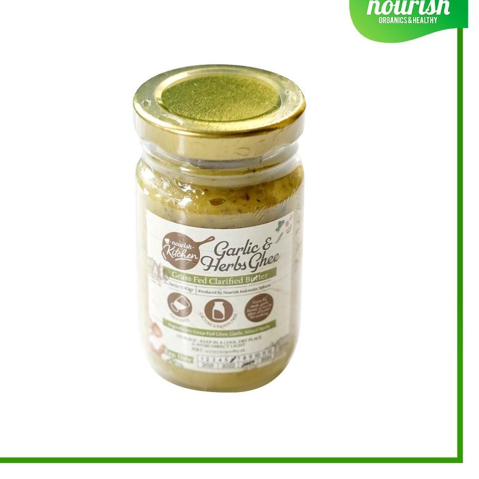 

➢ Ghee Garlic & Herbs (Grass Fed Ghee Clarified Butter) 100 gr ✻