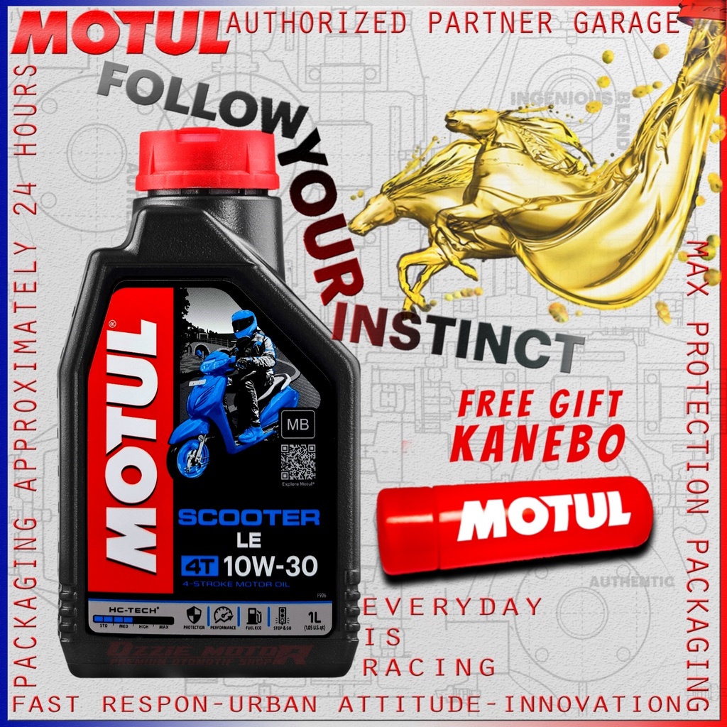 MOTUL SCOOTER LE 4T 10W30 Mb 800 ml / 1000 ml 800ml/1L OLI MOTOR MATIC IMPORT ORIGINAL