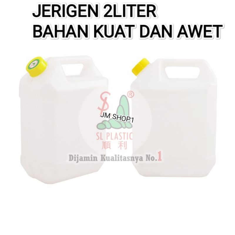 JERIGEN MINYAK/JERIGEN AIR UKURAN 2LITER BAHAN TEBAL