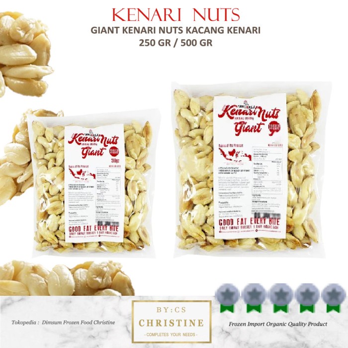 

KACANG KENARI TIMURASA GIANT KENARI ROASTED KENARI KACANG 250 GR