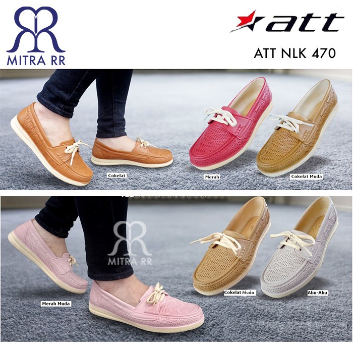 Sepatu Wanita ATT NLK 470 Karet Slip On Murah