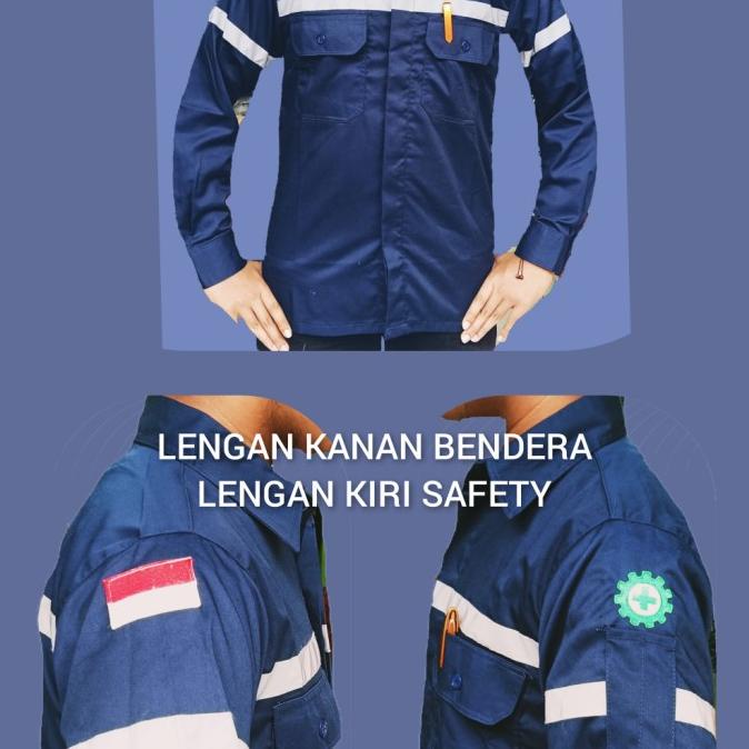 Baju seragam safety Werpack atasan kemeja lapangan proyek
