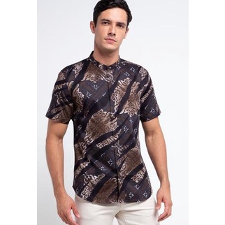 Sale MOC Kemeja Lengan Pendek Slim Fit Besser-Navy /BAJU KOKO PRIA/BAJU KOKO DEWASA/BAJU KOKO ANAK/B