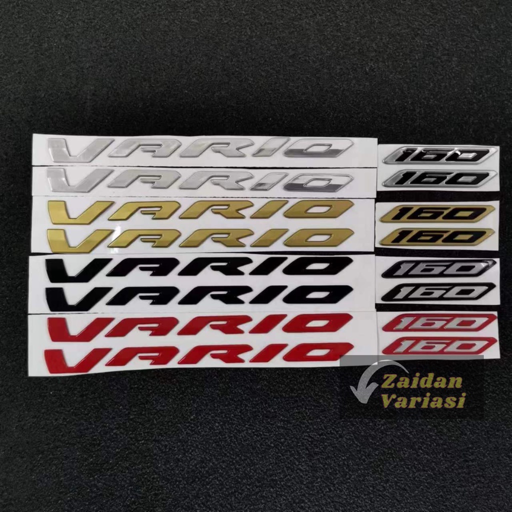 Stiker Emblem Vario 160 Sticker Logo Timbul Full Body Cbs Abs Merah Gold Hologram Jepang 125 150 3D