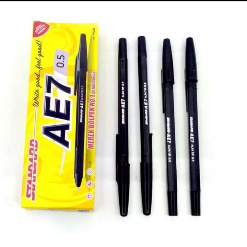 

PULPEN/PEN/PENA STANDARD AE7 (12 pcs) hitam