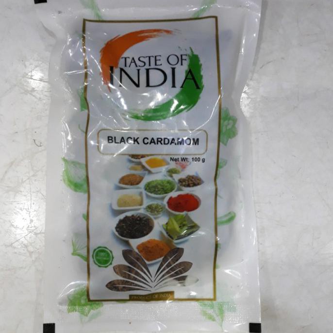 

Black Cardamom / Kapulaga Hitam TASTE OF INDIA 100 gram