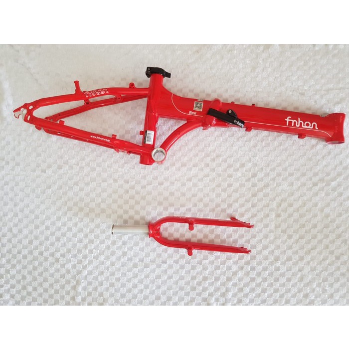 Frame Fork plus Handlepost Fnhon Blast V Brake 20 22 inch Merah Red