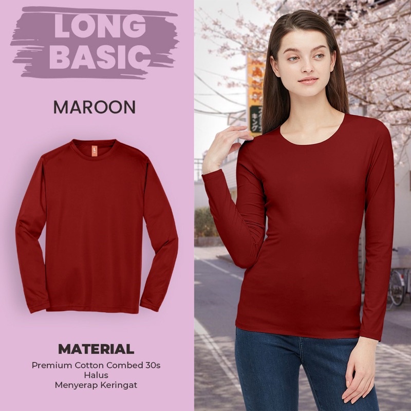 PROMO KAOS POLOS LENGAN PANJANG KAOS MURAH ATASAN WANITA PAKAIAN PRIA WANITA V-NECK O-NECK OVERSIZE LONG SLEEVE KAOS TANGAN PANJANG MURAH COTTON PREMIUM KOREAN STYLE MUSLIM POLOS HITAM SURFIN PROBLEM EFG SIPOLOS DZARGO