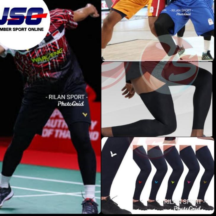 MTW.18Fe23ᶜ ▫ Kaos kaki stoking olahraga bulutangkis voli futsal sepakbola basket leg sleeve knee lo