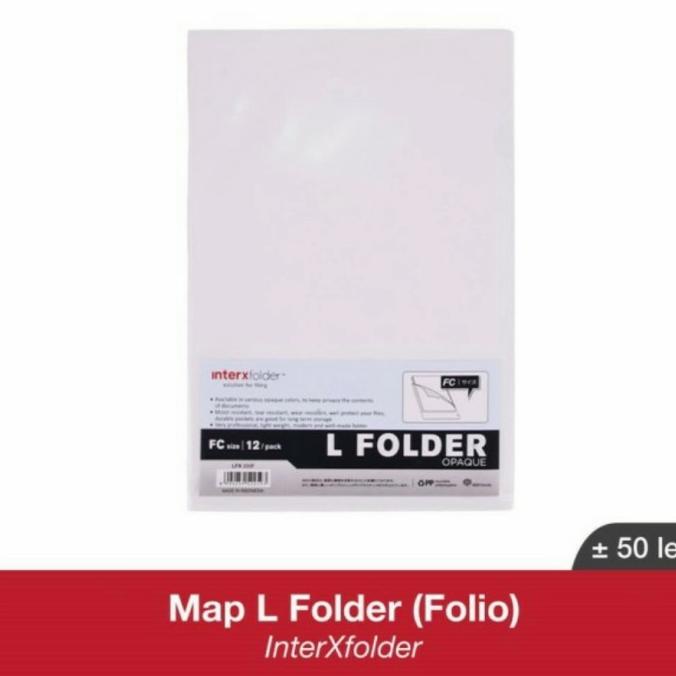 

MAP L PLASTIK / CLEAR SLEEVES INTERX FOLIO (F4) .